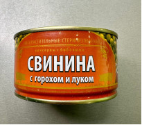 Свинина с горохом и луком, Сохраним традиции, 325 г., 1/24